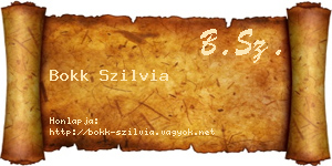 Bokk Szilvia névjegykártya